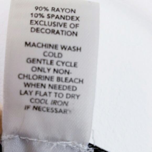 Chaus Black & White Fully Lined‎ Classic Stripe Dress Nautical Size Medium - Picture 5 of 7